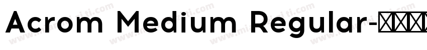Acrom Medium Regular字体转换